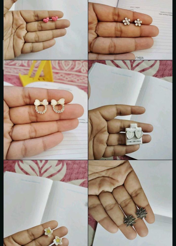 57.Assorted Cute Stud Earrings Set of 6