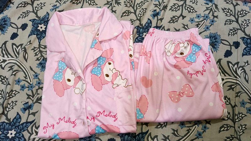 Cute Pink Korean Nightsuit