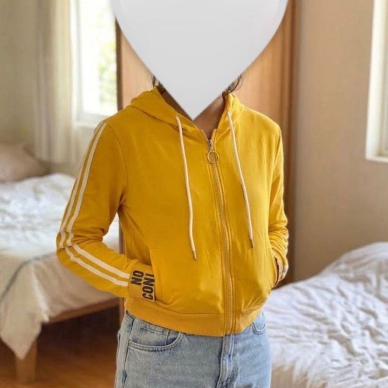Yellow Zip-Up Hoodie