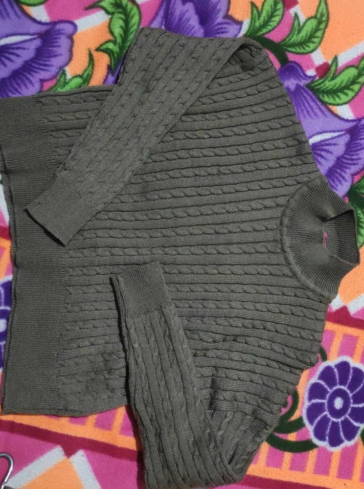 Cable Knit Turtleneck Sweater