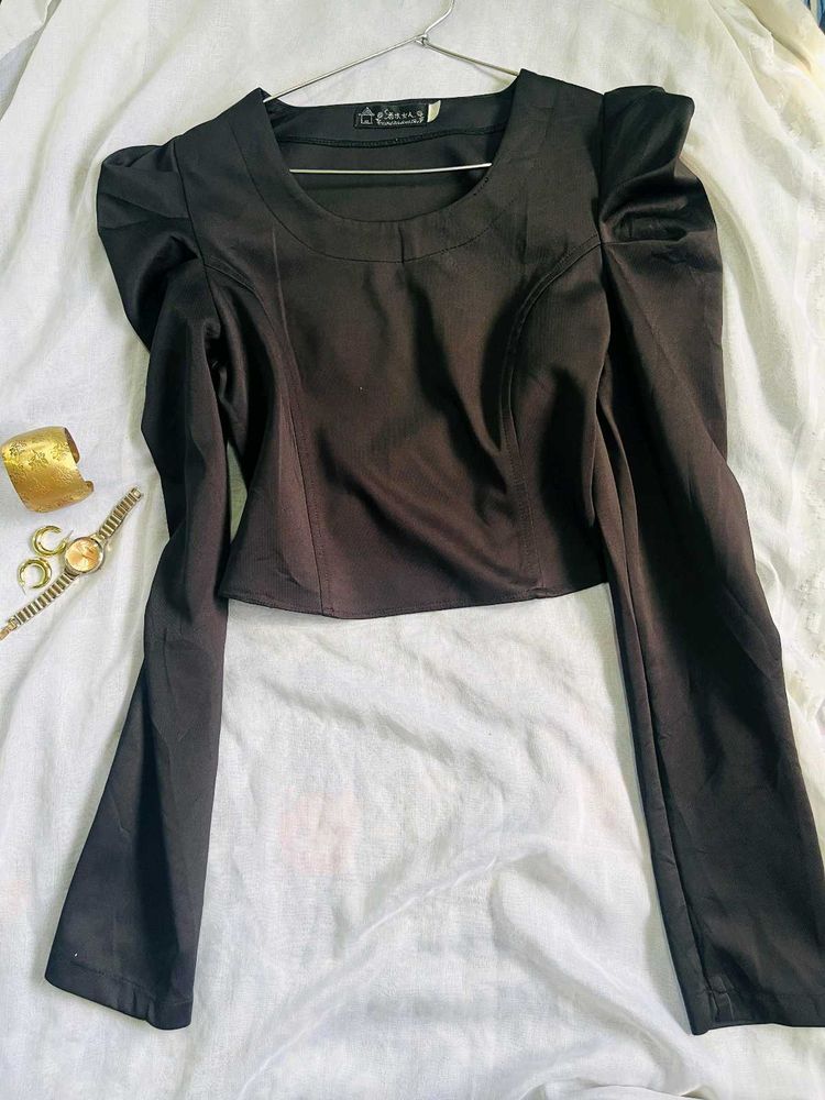Black casual stylish top