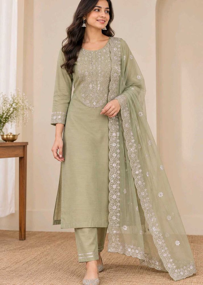 Elegant Embroidered Kurta Set