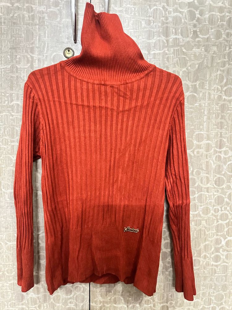 Ribbed Turtleneck Sweater
