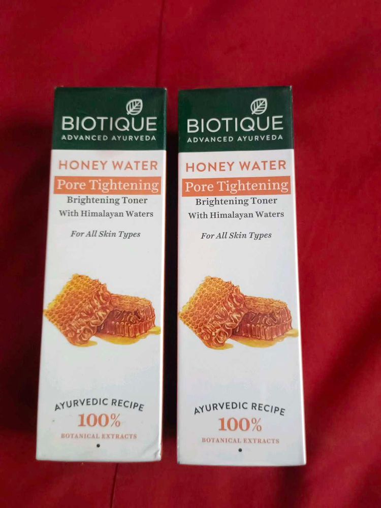 Biotique Honey Water Pore Tightening Toner 2 piece