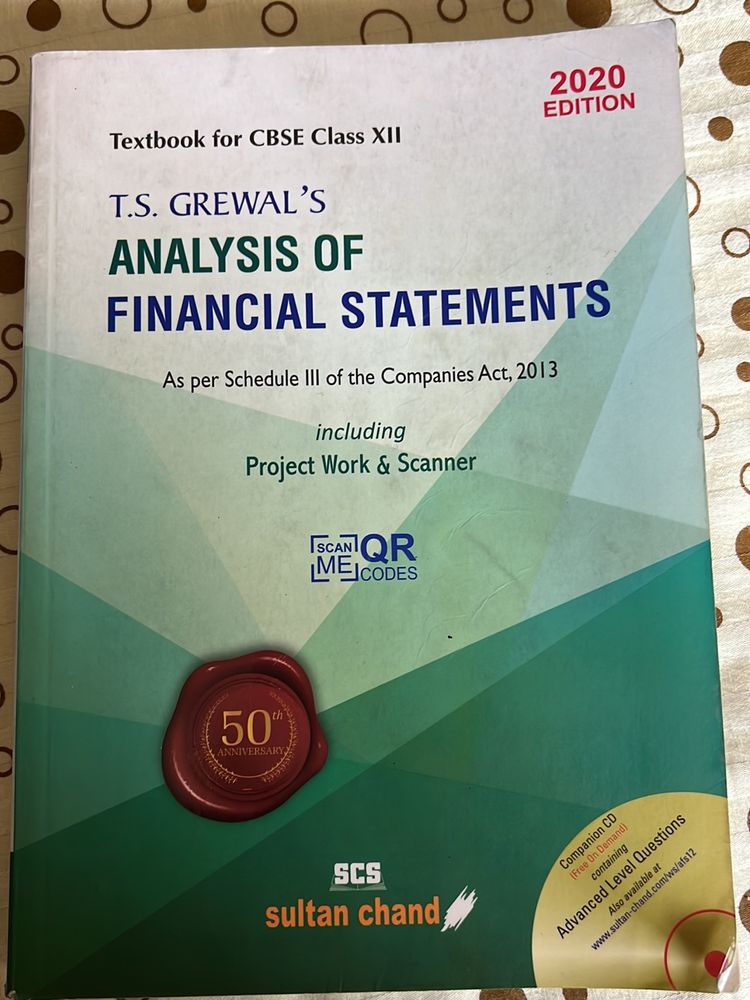 T.S Grewal’s Textbook For Class 12 With CD