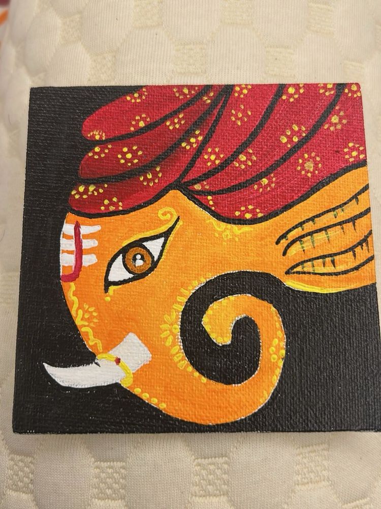Ganesha Painting on Canvas