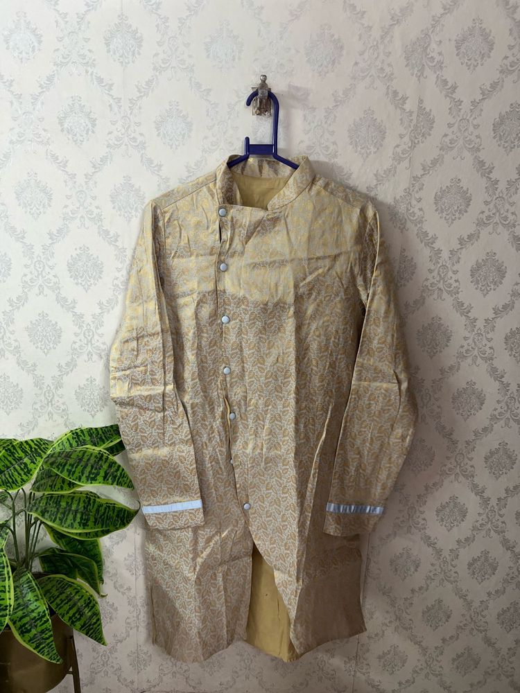 golden kurta set men