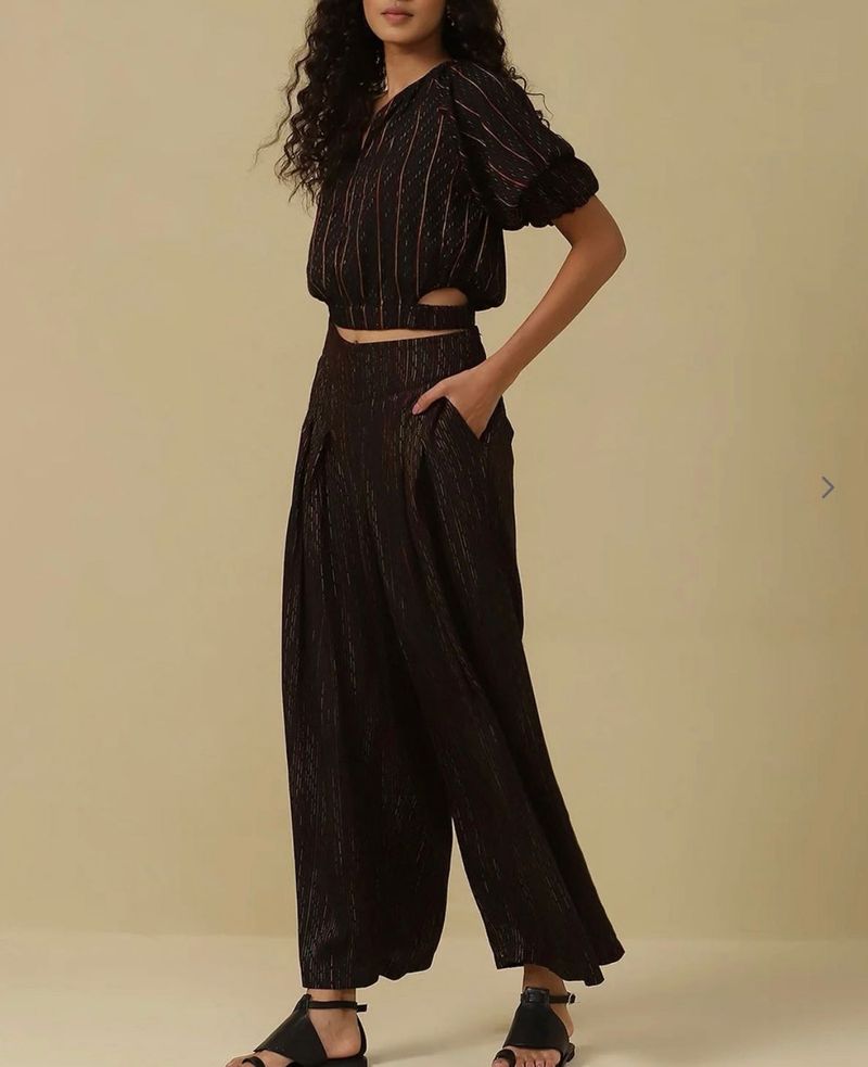 Ritu kumar’s Stylish Black Co-ord Set