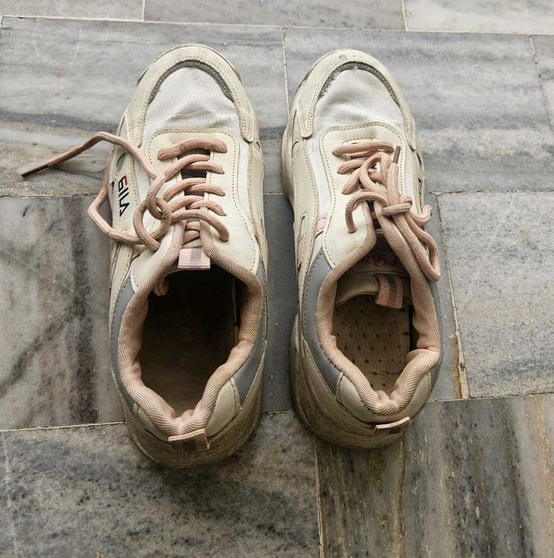 White Fila Sneakers