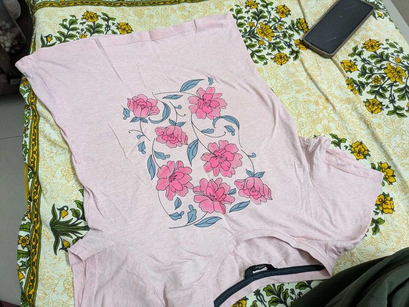 pink top - suitable for night wear