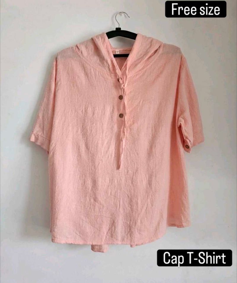 Peach Cap T-Shirt