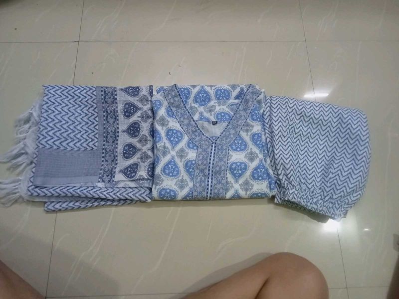 blue kurta set
