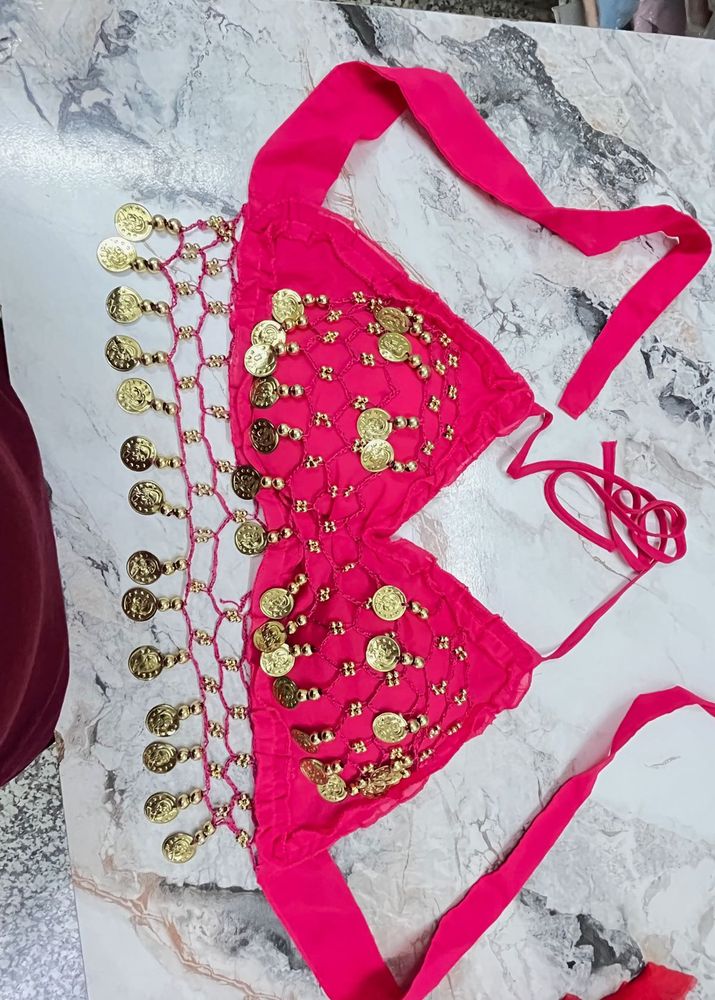 Bohemian Coin Embellished Bikini Top