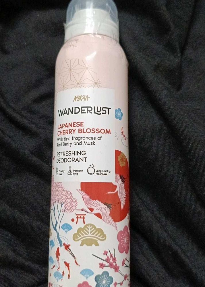 Japanese cherry blossom wanderlust Nykaa deodrant