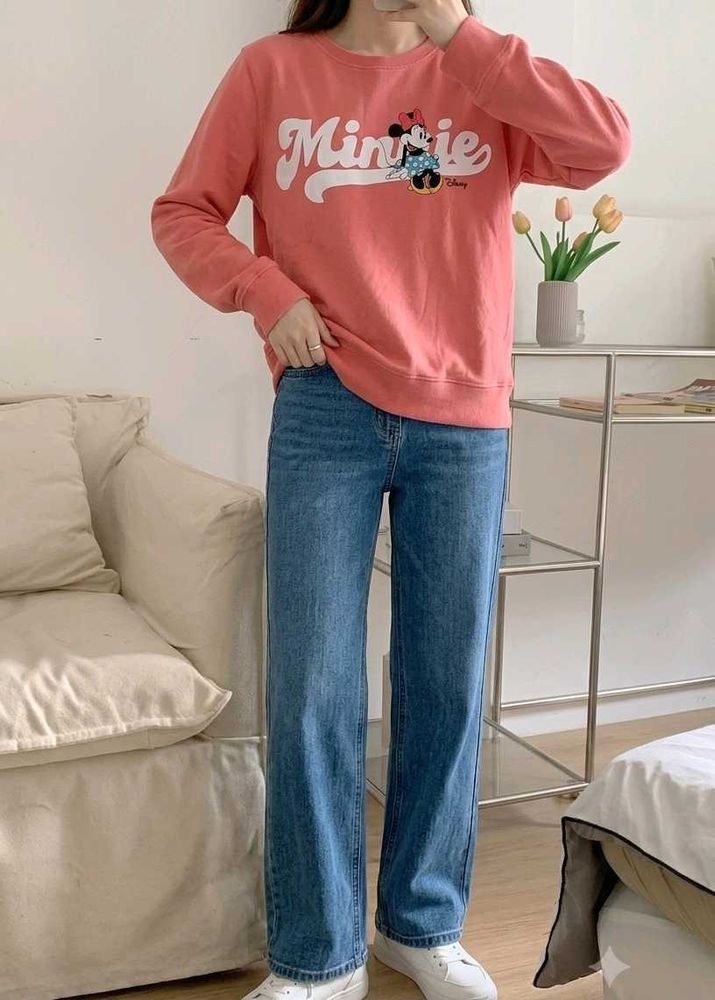 Cute Minnie Mouse Graphic Sweatshirt