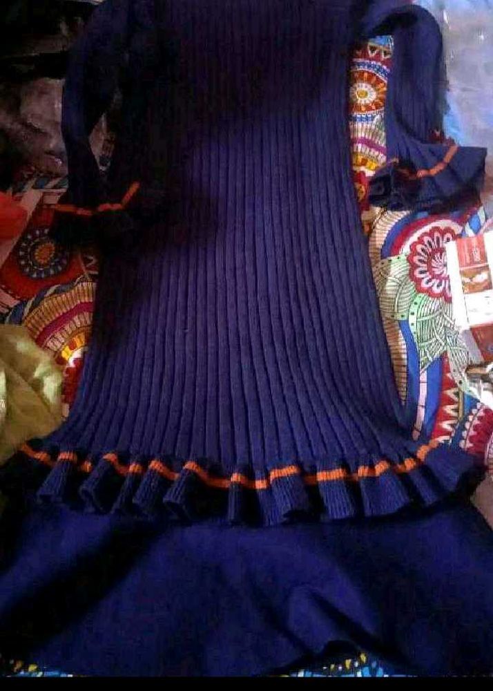Navy Knit Dress