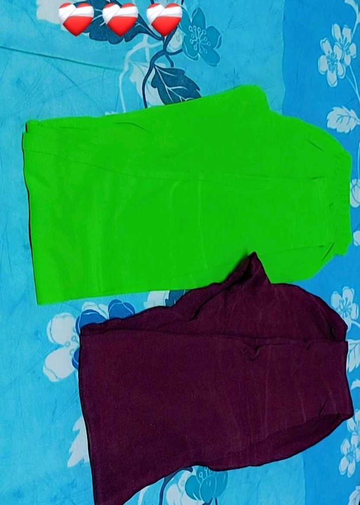 Parrat Green and Purple Leggings
