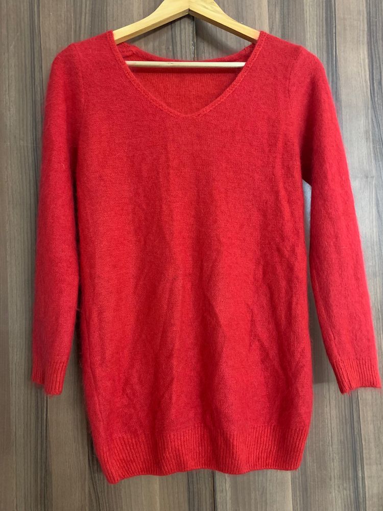 Red Wool Sweater