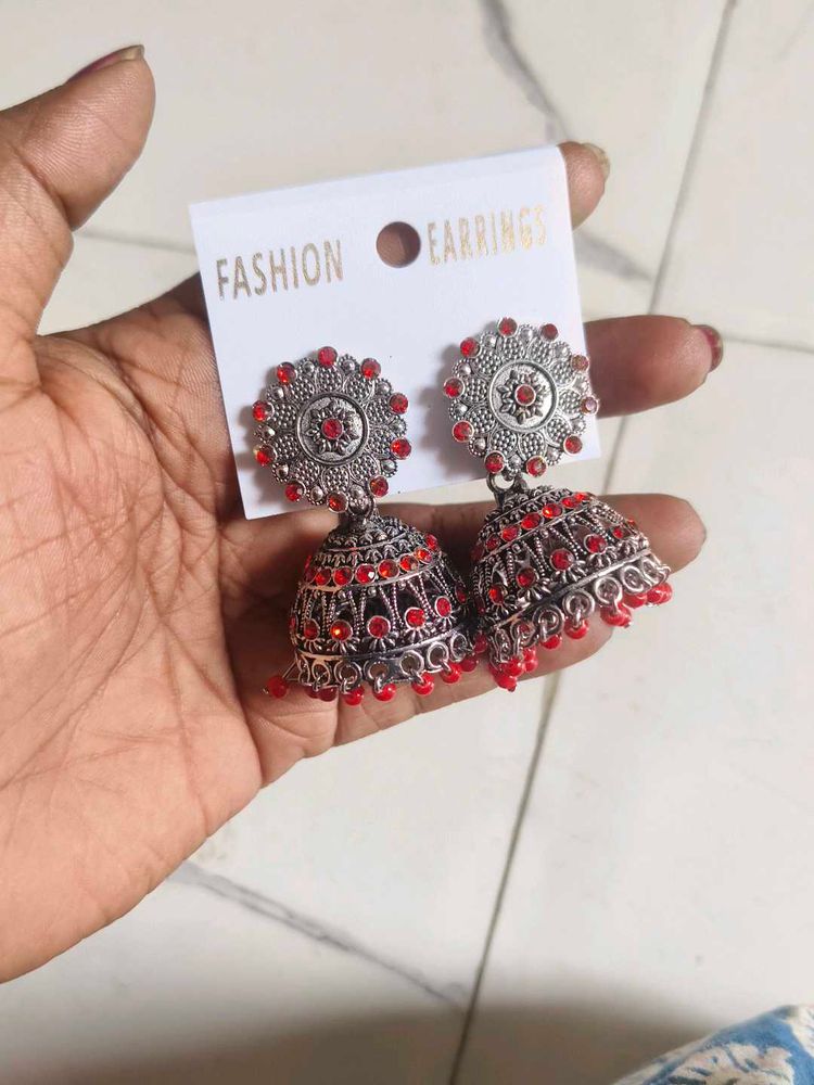 Traditional Indian Jhumka Earrings