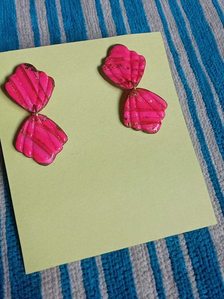 Pink Statement Earrings