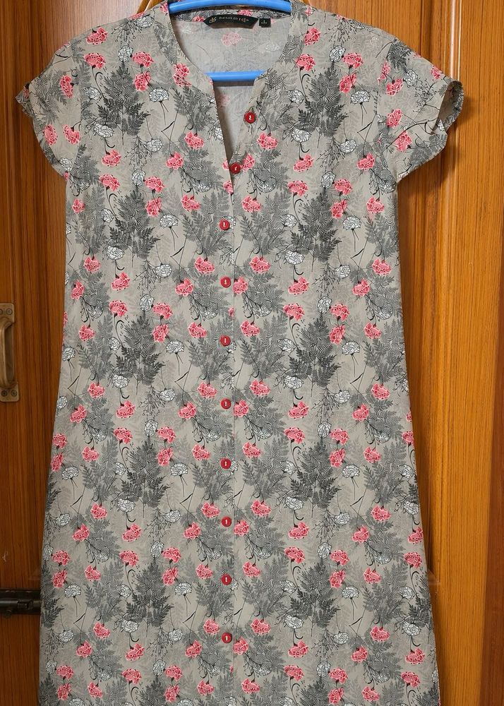 Floral Print Kurta