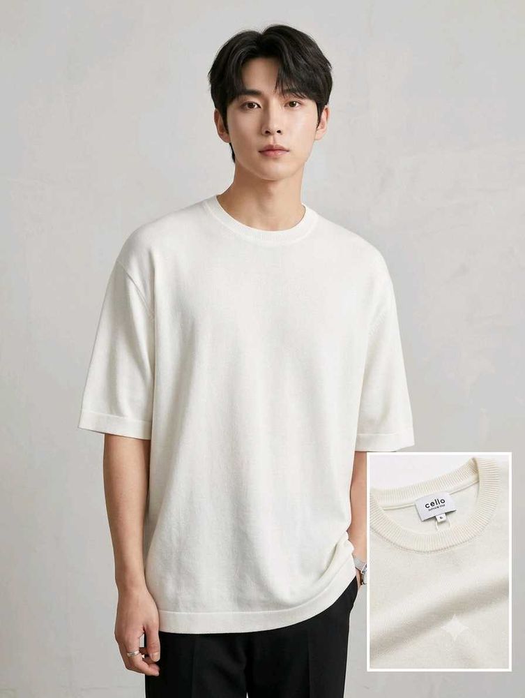 celio Men's viscose round neck tshirt