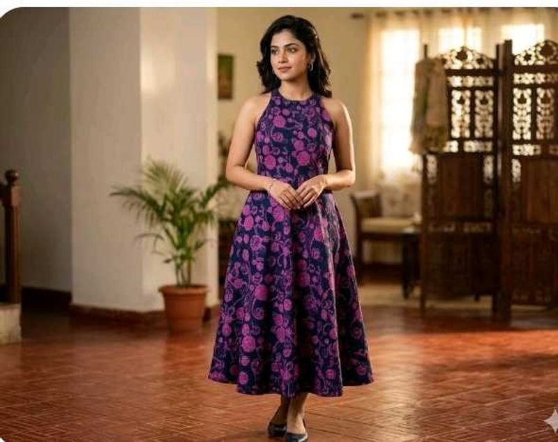 Stylish Floral Print Dress