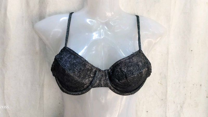 Sparkly Grey Bra