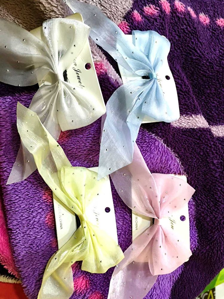 Cute Hair Bows Set Of 4