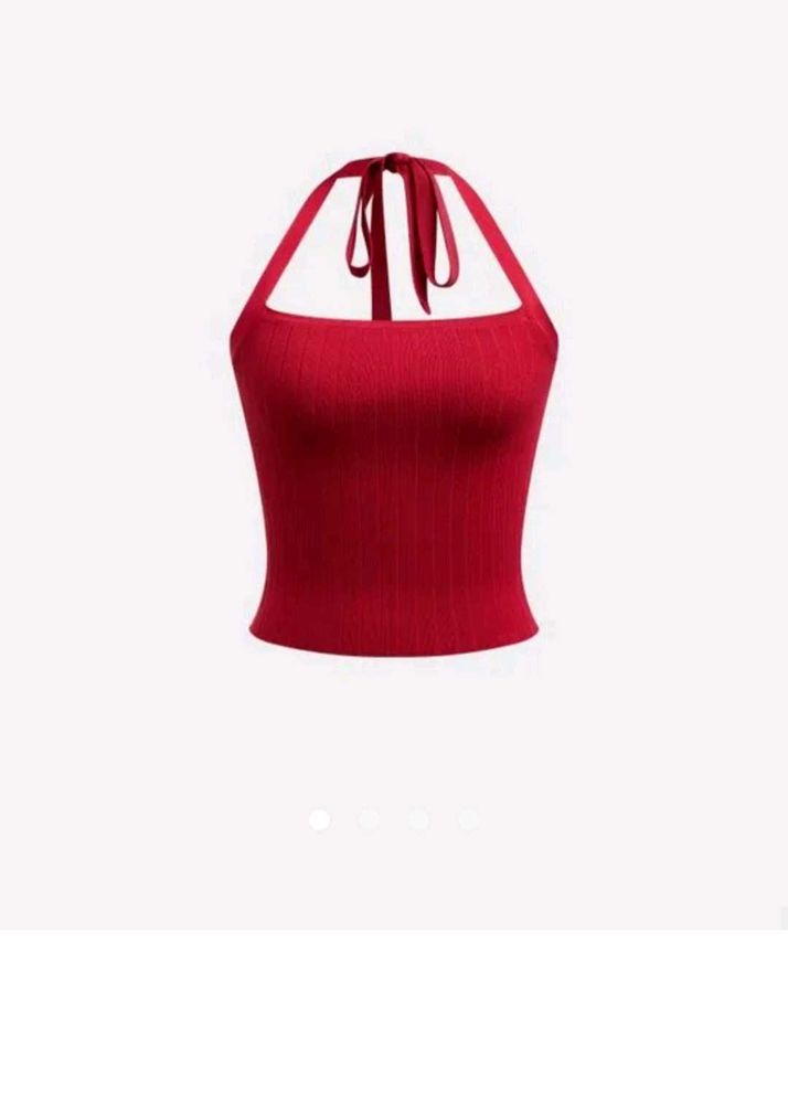 Red Halter Top