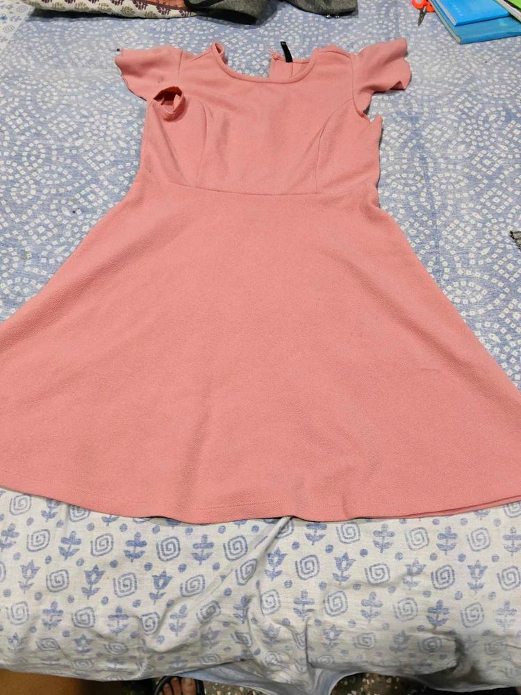 Chic Pink A-Line dress and new facewash free