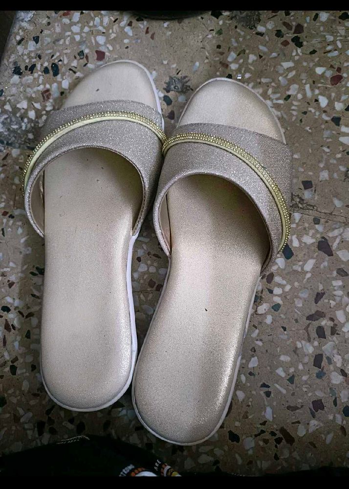 New Party Wear Golden Wedges In 39 Numb For Women
