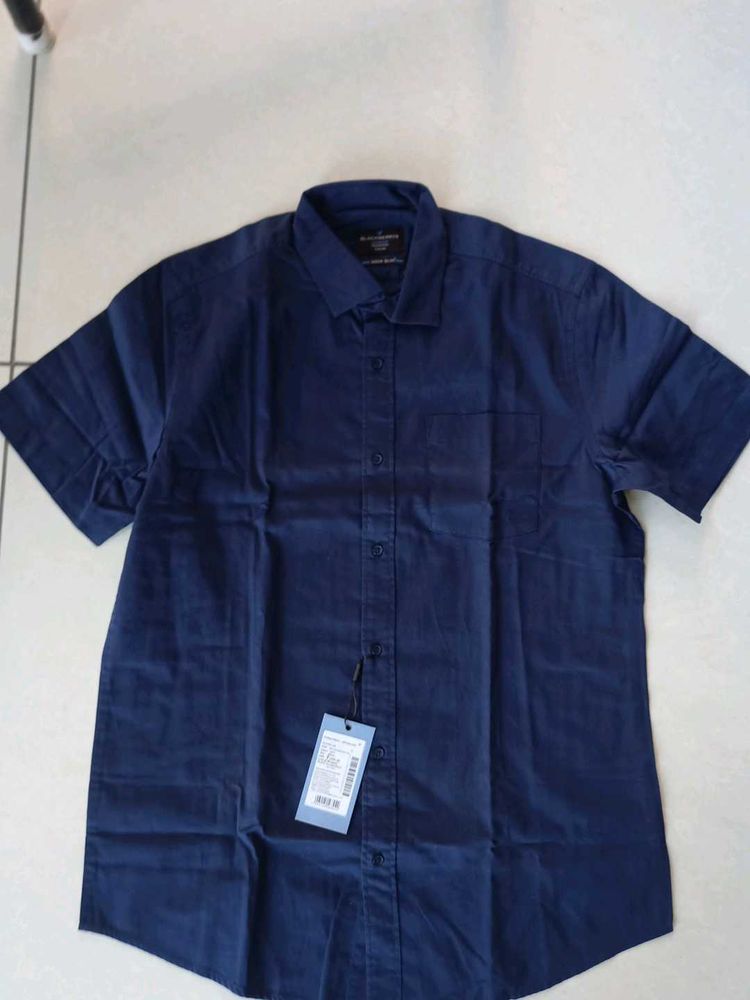 BLACKBERRYS Navy Blue Short Sleeve Shirt