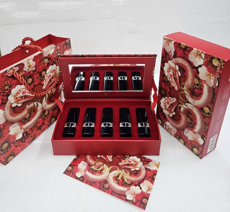 Dior Lipstick Set - Red Snake Edition