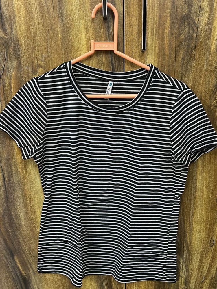 Striped Crew Neck T-Shirt