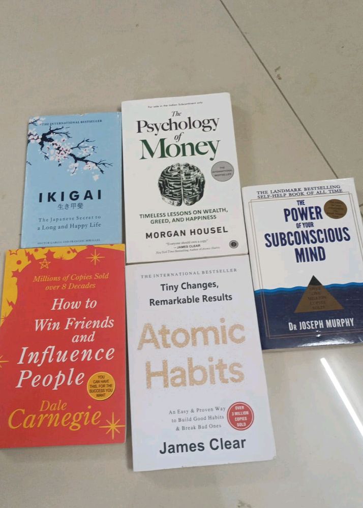 5 International Bestselling Authors Books Set