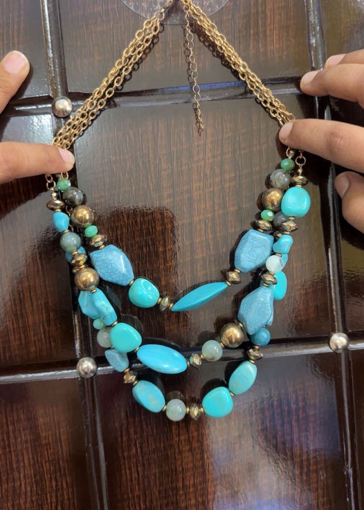 Boho Layered Turquoise Necklace