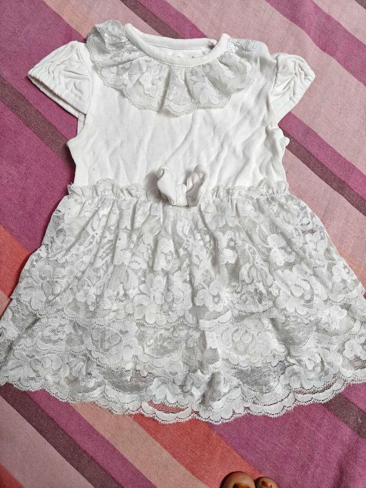 Cute White Lace Baby Dress