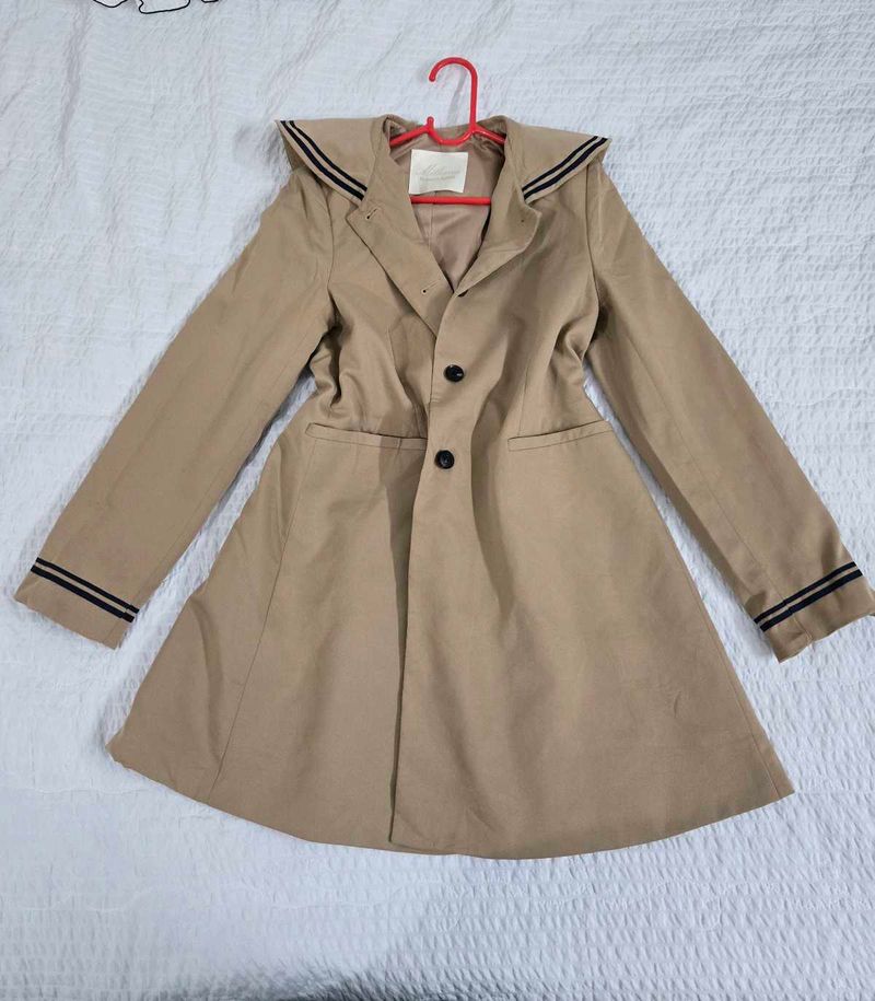 Stylish Khaki Trench Coat bust 36