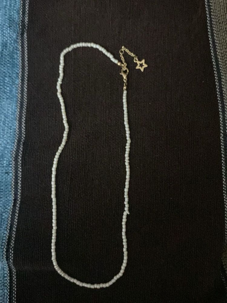 Beaded Necklace with Star Charm