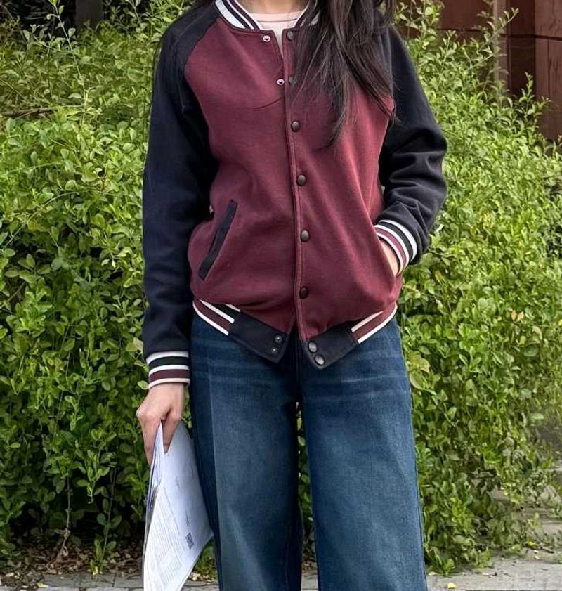 Burgundy Varsity Jacket