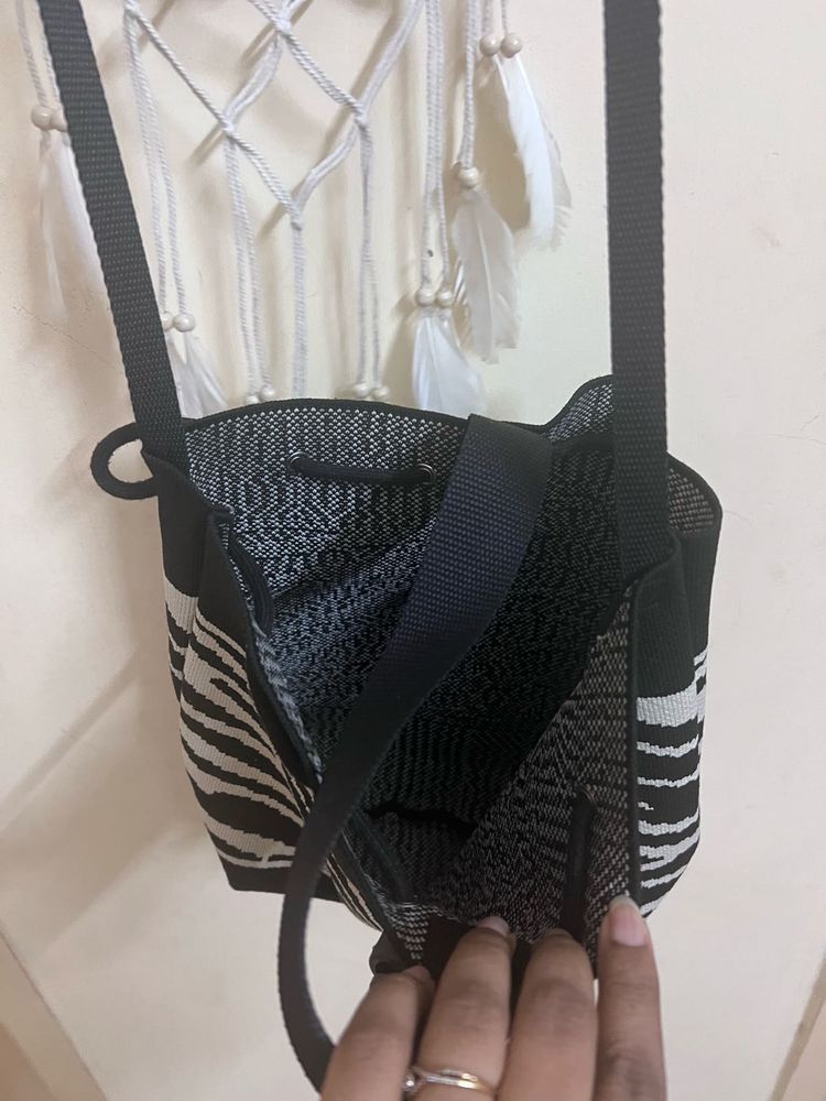Stylish Zebra Print Crossbody Bag