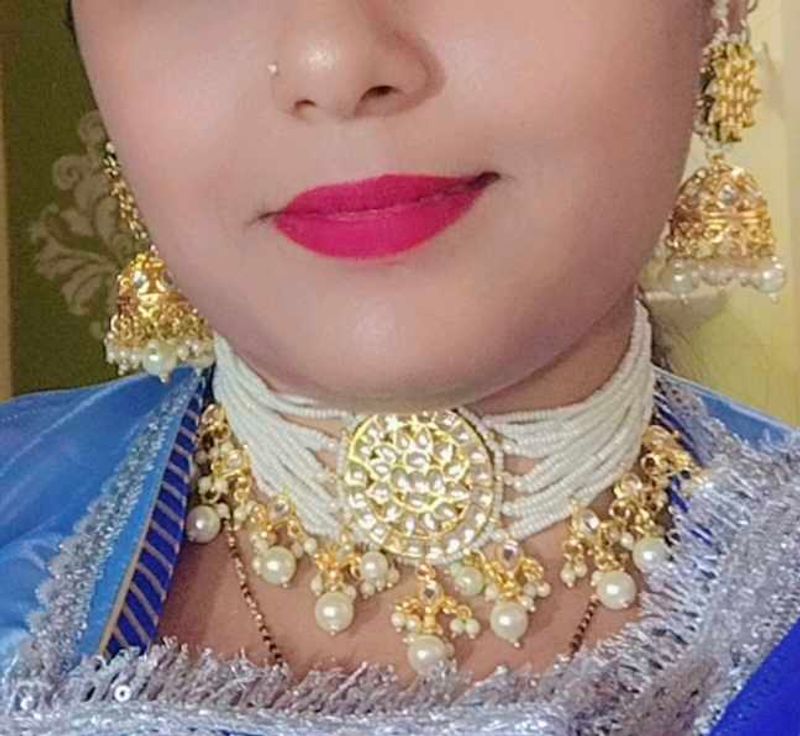 Exquisite Kundan &amp; Pearl Choker Set