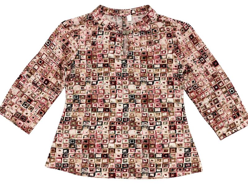 Elegant Printed Statement Top