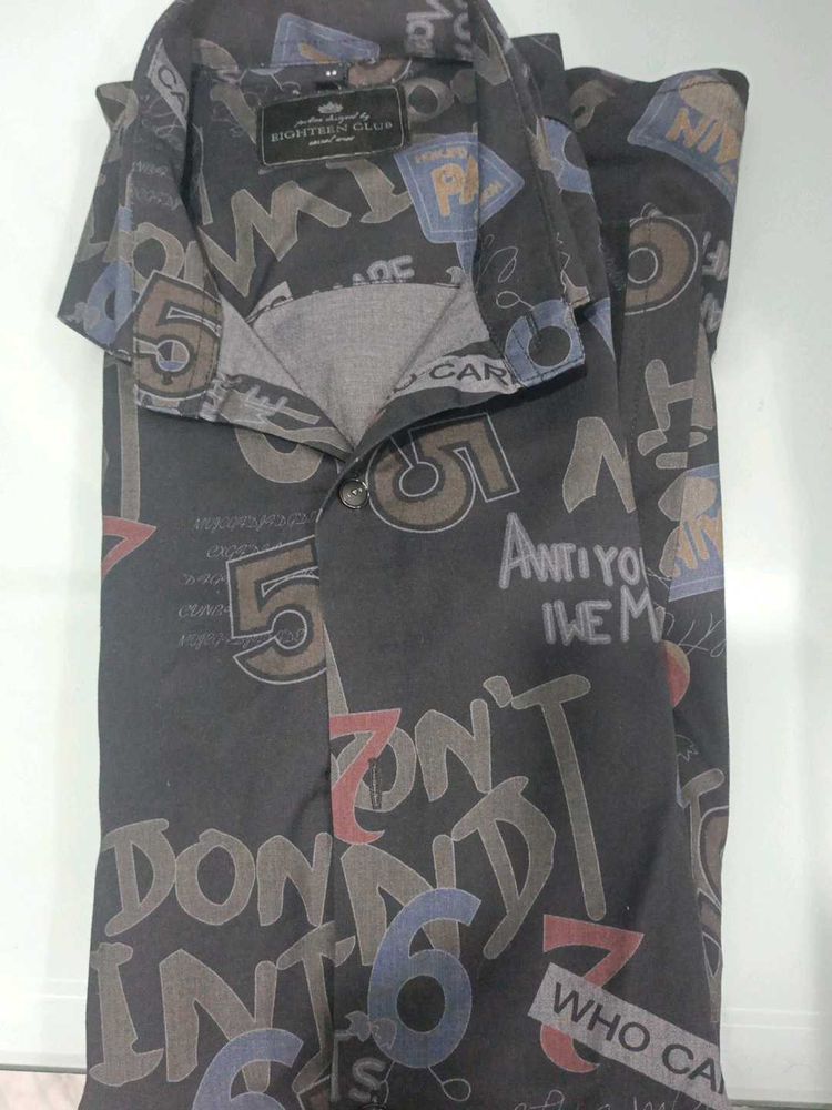 Eighteen Club Graphic Print Shirt