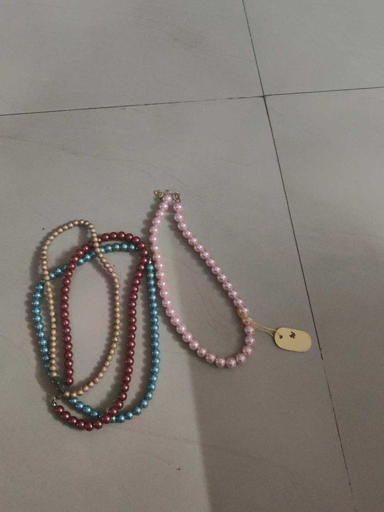 Pearl Beaded Necklaces Fancy