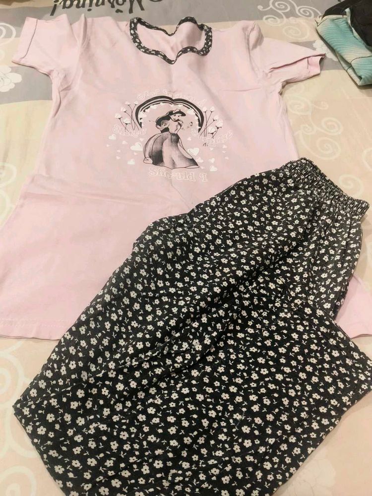 Cute Two-Piece Pajama Set