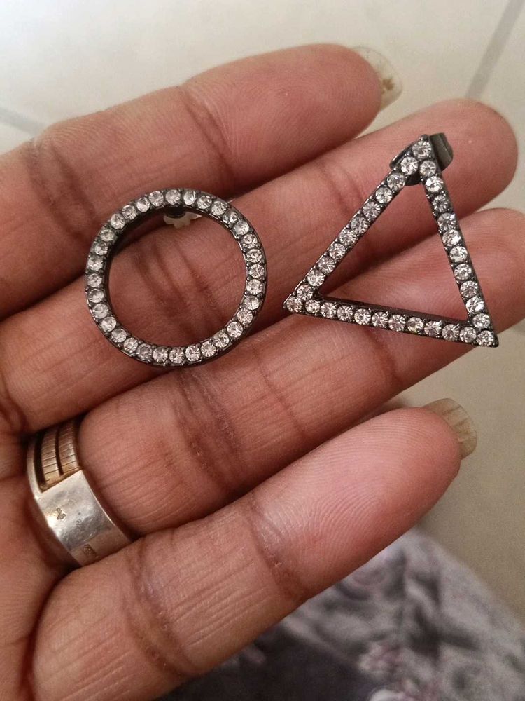 Geometric Stud Earrings Set