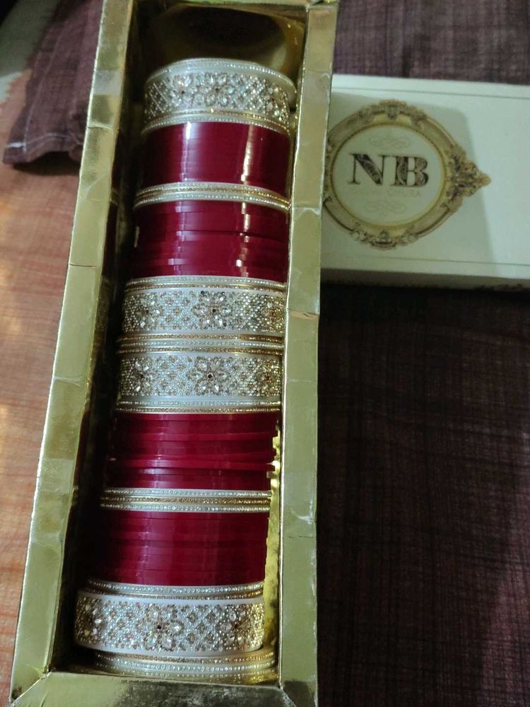 Red &amp; golden Bridal Bangles