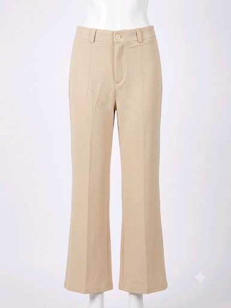 Women's Beige Flared Pants